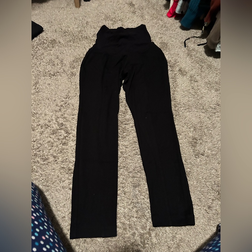 Motherhood Black Straight Leg Pants